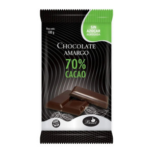 Barra De Chocolate Amargo 70% Sin Tacc X 100 Grs - Benot